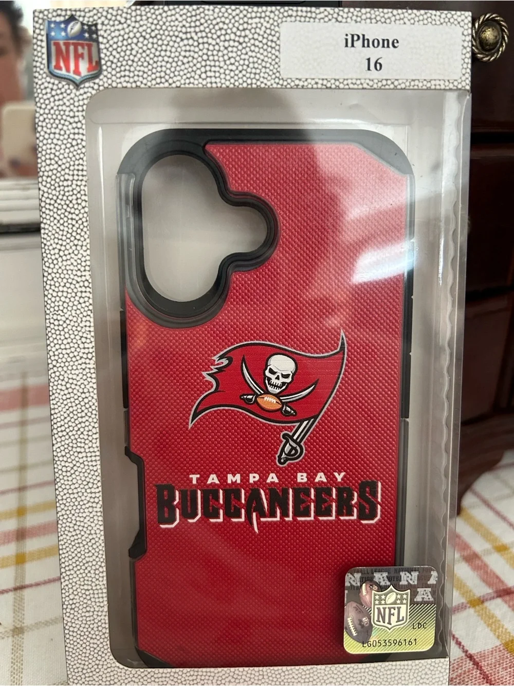 NFL Tampa Bay Buccaneers Red & Black Rugged Phone Case
